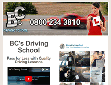 Tablet Screenshot of bcsdrivingschool.co.uk